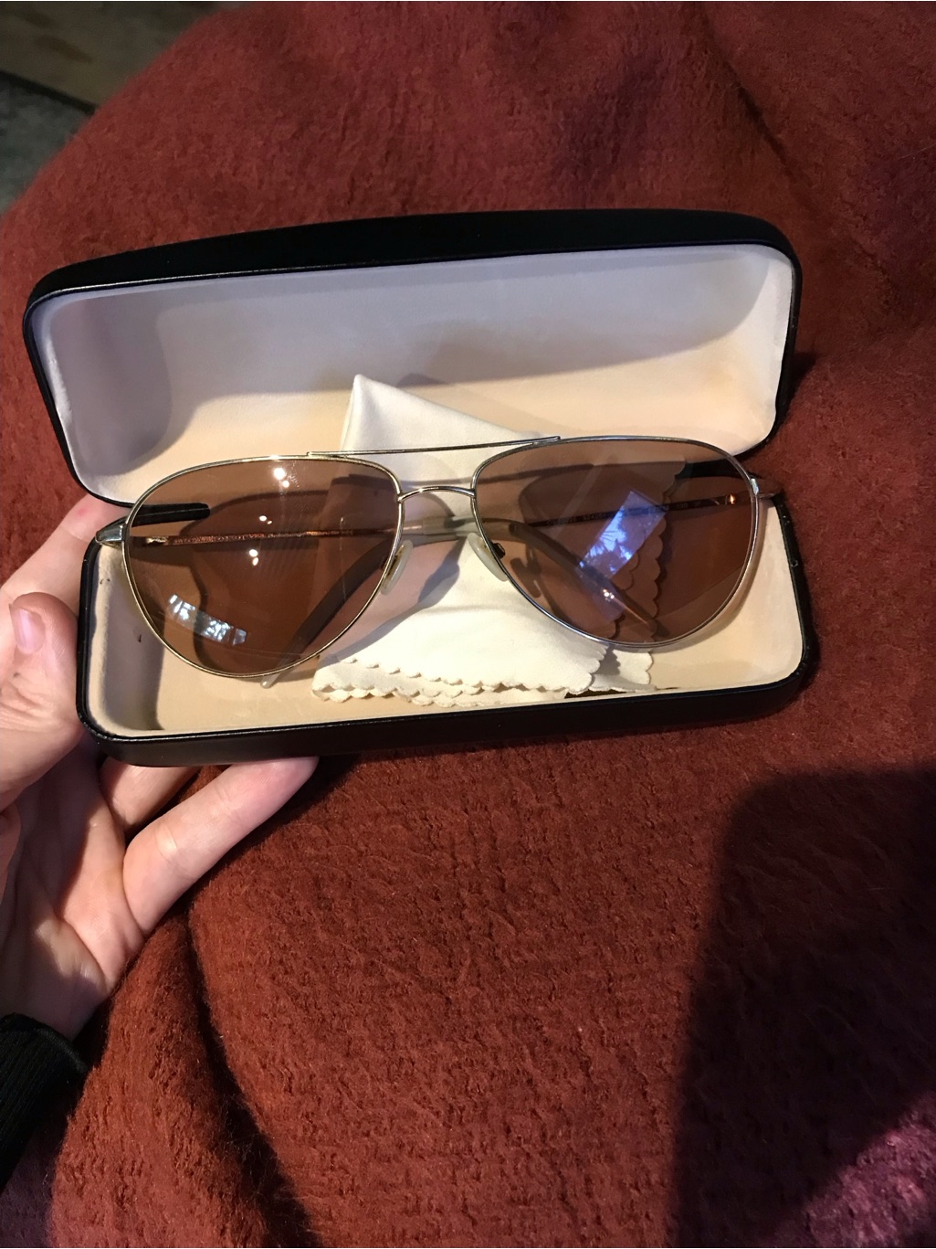 Oliver Peoples Gold Tone Benedict Aviators Sunglasses Ov1002s
